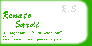 renato sardi business card